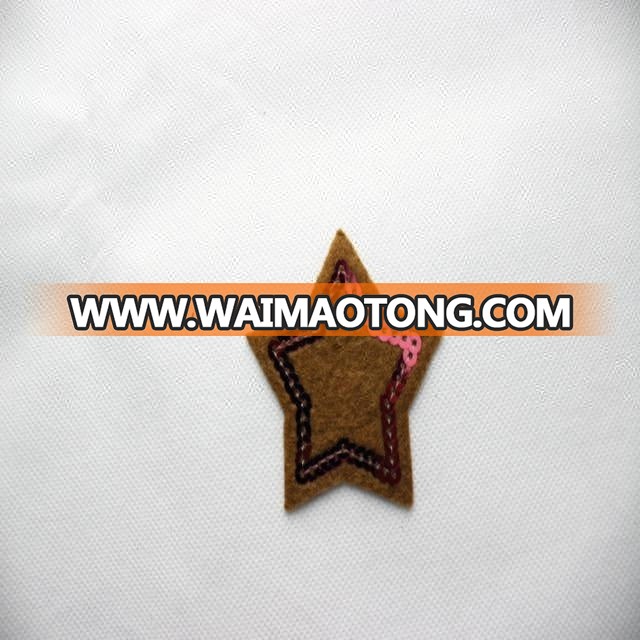 the newest design high quality embroidery sequins patches